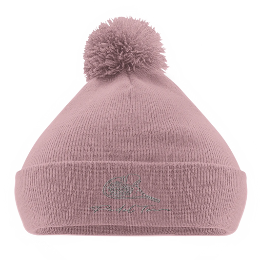 Bonnet avec Pompon rose - Padel Team Ma boutique